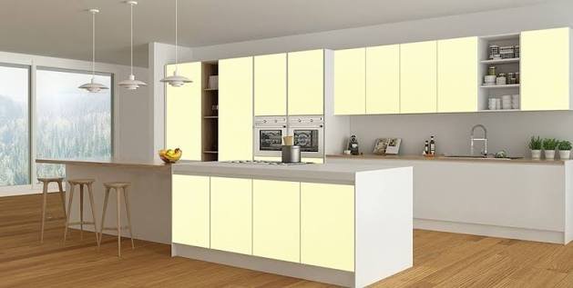 Greenlam Ivory Glossy Finish Wallpaper (Roll)